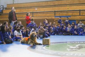 Escolares se educaron en tenencia responsable de mascotas: aprendieron con canes de Carabineros