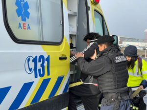Tripulante con dificultades respiratorias fue evacuado en Paso Tortuoso