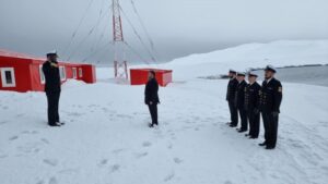 En la Antártica conmemoraron nuevo aniversario de la Batalla de Angamos