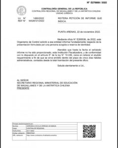 Seremi de Educación suma nueva denuncia en Contraloría y no responde a los requerimientos del ente fiscalizador