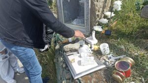 Ataque vandálico terminó con animita de Milton Pérez