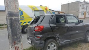 Accidente con lesionados en el Barrio 18 de Septiembre