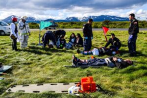 Simulacro de accidente aéreo se realizó en Puerto Williams