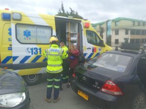 Chofer de camión porter se fugó tras accidente en pleno centro de Punta Arenas