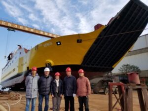 Nuevo ferry de Tabsa fue puesto a flote