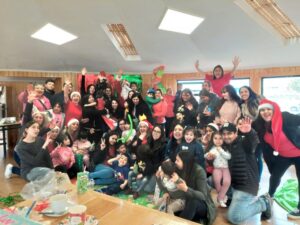Gendarmería realiza fiesta navideña para párvulos de jardín Josefina Braun