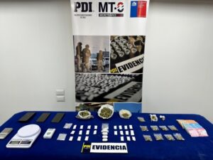 A prisión sujeto detenido por microtráfico de drogas tras operativo de la PDI