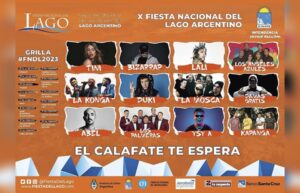Bizarrap, Abel Pintos, Duki, La Mosca y Los Ángeles Azules se presentarán en la Fiesta Nacional del Lago Argentino