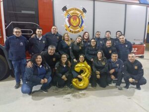 Con ejercicio demostrativo Brigada de Bomberos de Río Seco celebró aniversario