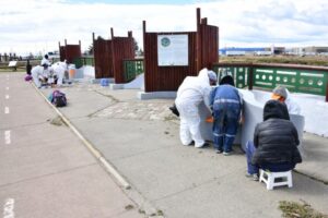 Veinticinco mujeres hermosearon el mirador del Humedal Tres Puentes