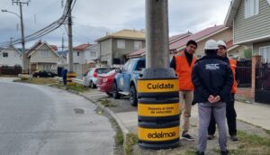 Más de 70 postes de luz fueron destruidos en Magallanes