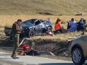 Volcamiento dejó a un lesionado en Porvenir