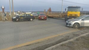 Dos personas lesionadas en colisión vehicular ocurrido en el “Cruce de la Muerte”