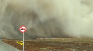 Decretan alerta roja por incendio forestal que afecta a Tierra del Fuego