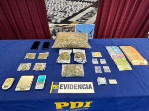 PDI incauta más de medio kilo de drogas avaluado en $13 millones: sujeto quedó en prisión preventiva