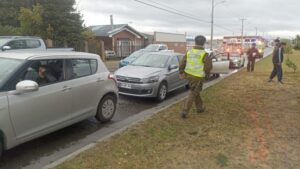 Se registró una triple colisión en conocida intersección de Punta Arenas
