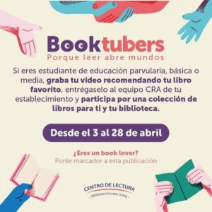 Ministerio de Educación lanza iniciativa Booktubers Bibliotecas CRA 2023