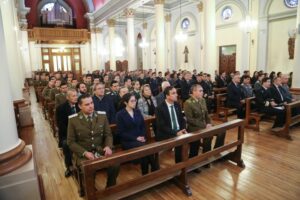 Masiva concurrencia a misa responso en honor al asesinado cabo Daniel Palma