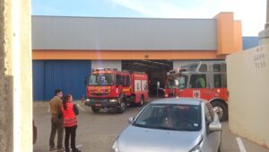Principio de incendio movilizó a tres unidades de bomberos en Zona Franca