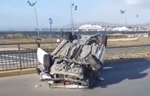 Inhabilitación perpetua de conducir para joven que ebrio y drogado volcó en la Costanera