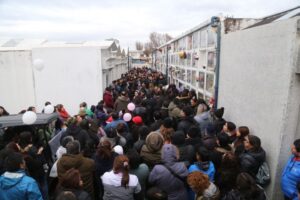 Cientos de personas despidieron los restos de Raquel Díaz
