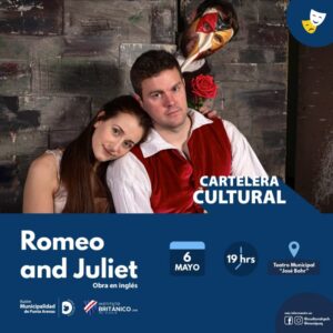 El clásico Romeo y Julieta llega hoy al Teatro Municipal de Punta Arenas