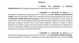 Exconvencional Giustinianovich es multada en más de $ 1 millón 200 mil por realizar propaganda política fuera de plazo