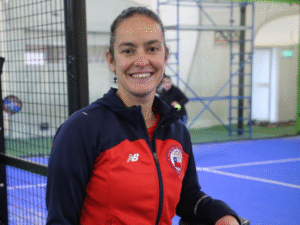 La número 1 del pádel femenino nacional Gabriela Roux entregó su calidad y experiencia en clínica deportiva