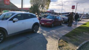 Triple colisión por alcance en Avenida España
