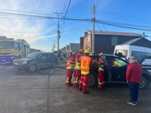 Mujer embarazada resultó lesionada tras accidente vehicular