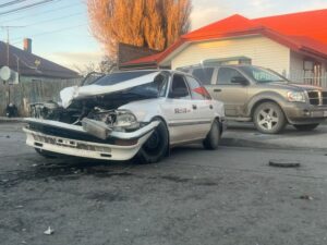 Choque automovilístico en calle Sarmiento con Quillota deja daños millonarios