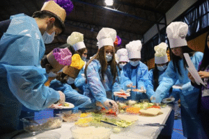 Pequeños chef mostraron sus habilidades culinarias en jornada de vida saludable