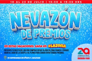 Zona Franca invita a participar de la campaña “Nevazón de premios”