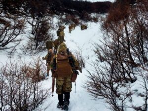 Brigadieres infantes de marina realizaron instrucción en Magallanes