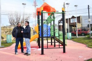 90% de avance lleva el proyecto de “Mejoramiento de plazoletas del sector sur 2 poniente”