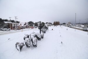 La gran nevada del año: más de 15 centímetros de nieve cayeron ayer en Punta Arenas