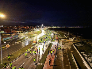 Más de 5 mil personas superaron el frío sábado en la corrida nocturna