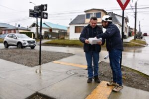 Más de la mitad de avance llevan las obras de nuevas veredas en lado sur de Punta Arenas
