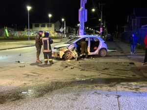 Accidente de tránsito dejó un lesionado en Punta Arenas
