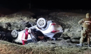 Volcamiento en ruta  hacia Cueva del Milodón tuvo un lesionado