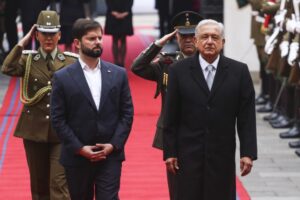 Boric se reunió con su par mexicano López Obrador