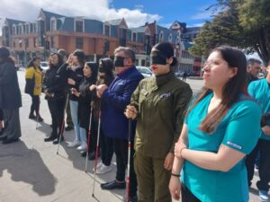 Agaci realizó intervención para concientizar sobre la ceguera