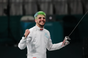 Pablo Núñez consiguió medalla de plata en la esgrima en Santiago 2023