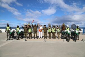 Efectivo despliegue de Carabineros protegió el recorrido de la Antorcha Panamericana