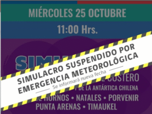 Suspendido simulacro en borde costero a causa de alerta meteorológica por viento