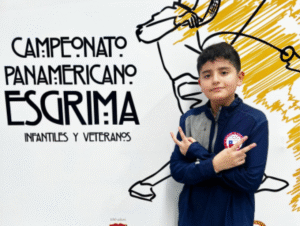 Joven esgrimista Benjamín Gallardo fue convocado para formar parte del Team Chile