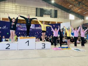 Agipa obtuvo dobles campeonas nacionales en la gran final del Torneo de Gimnasia Rítmica 2023