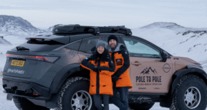 Nissan Ariya e-4ORCE se exhibe en Punta Arenas previo a su viaje a la Antártica