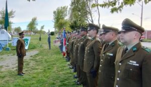 Carabineros rindió honores al Teniente Hernán Merino Correa en Punta Arenas