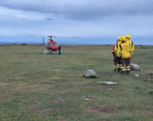 Cinco días lleva incendio forestal en Tierra del Fuego y Alerta Roja se mantiene